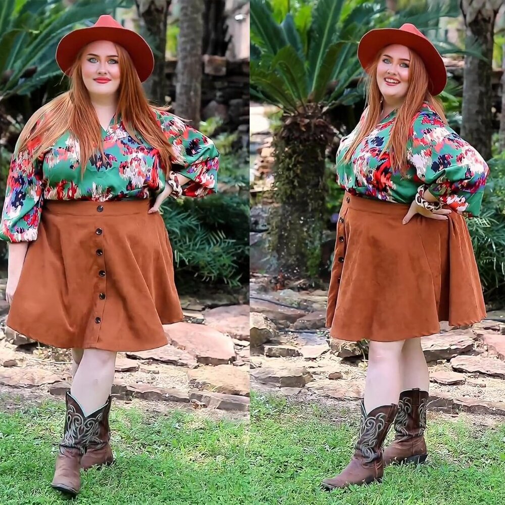 Plus Size Basic Versatile Stretchy Elastic Waist … - image 3